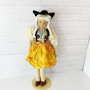 Vintage German Swiss Doll Composite Paper Mache 16 Inch